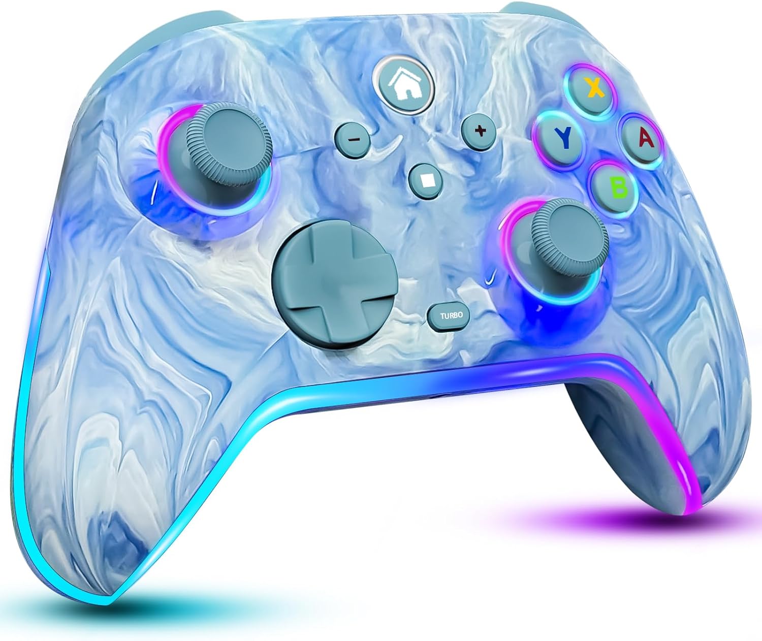 Wireless Switch Controllers with LED Light Modes for Gaming Fun
