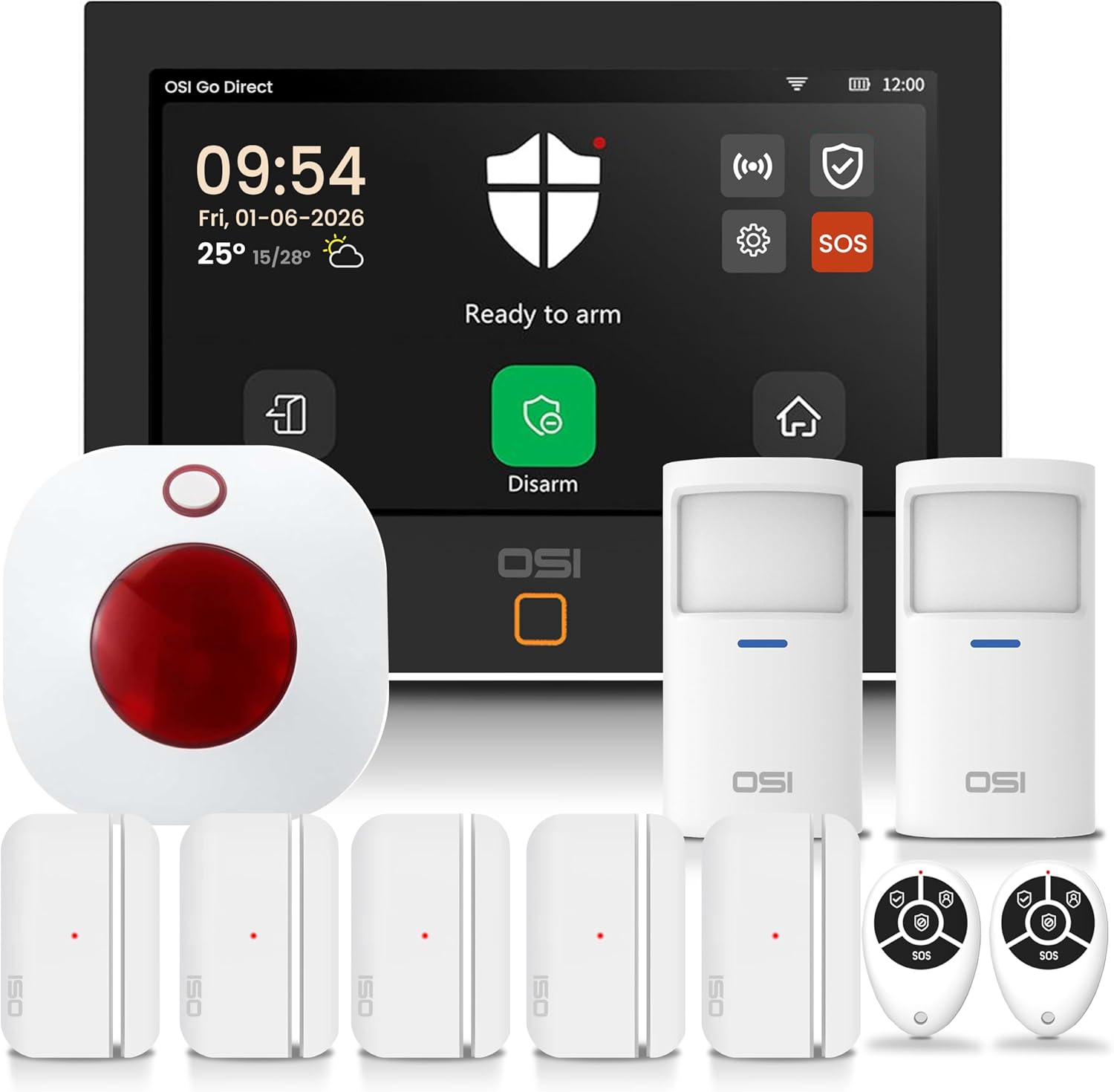 OSI Alarm System for Home Security: DIY Touch Screen & More