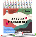 Arrtx Acrylic Markers 90 Colors - Premium Brush Tip Paint Pens