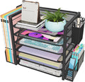 6 Tier Desk File Organizer - Stay Organized in Style