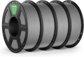 DEEPLEE PLA PRO Filament 1.75mm 4-Pack Grey - Tough, High-Accuracy PLA
