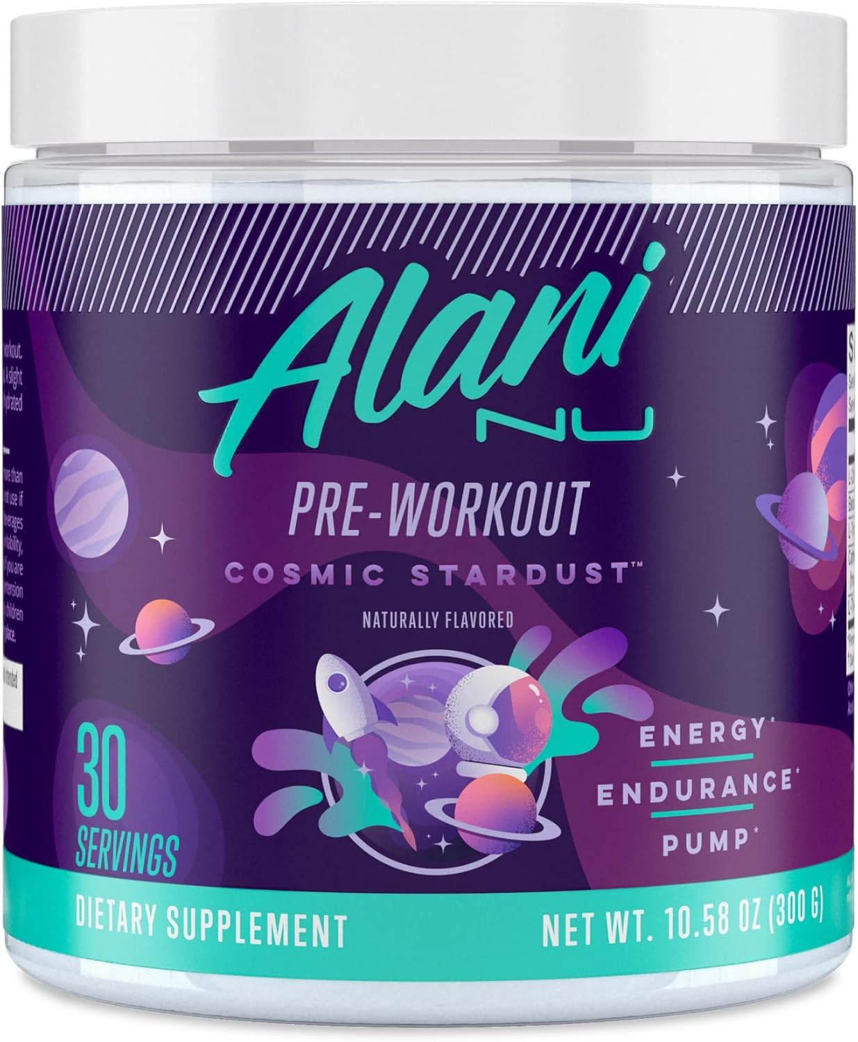 Alani Nu Pre Workout Powder Cosmic Stardust for Energy Boost