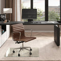 Glass Office Chair Mat 36 x 42 - Durable Clear Desk Mat