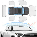 Windshield Sun Shade for Toyota Tundra 2022-2025 Full Privacy
