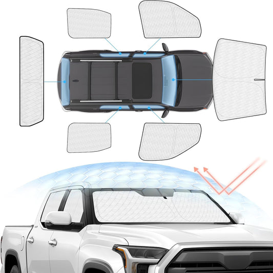 Windshield Sun Shade for Toyota Tundra 2022-2025 Full Privacy