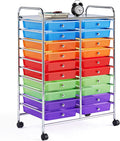Yaheetech 20 Drawers Rolling Storage Cart - Versatile Craft Organizer