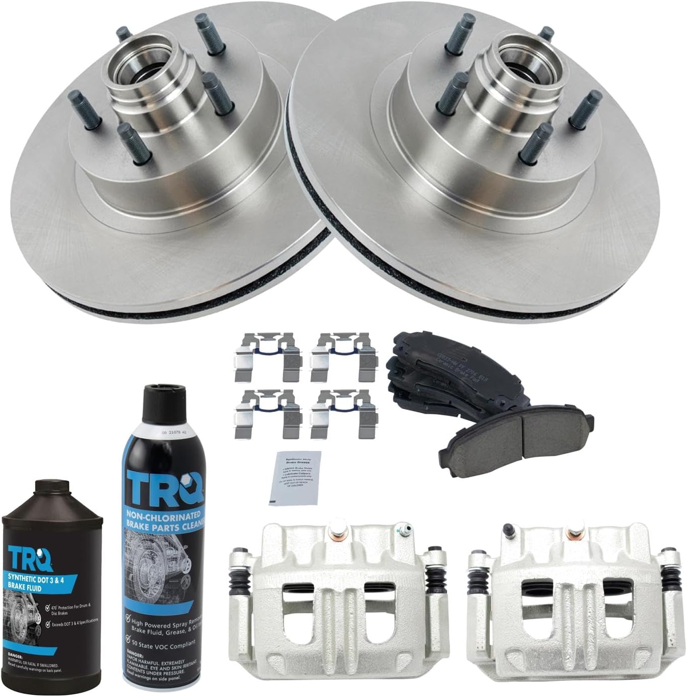 TRQ Front Brake Pad & Rotor Kit for 2001-2002 Ford Explorer