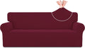 Easy-Going Stretch Jacquard Couch Cover 1-Piece - Soft, Stretchy Fit