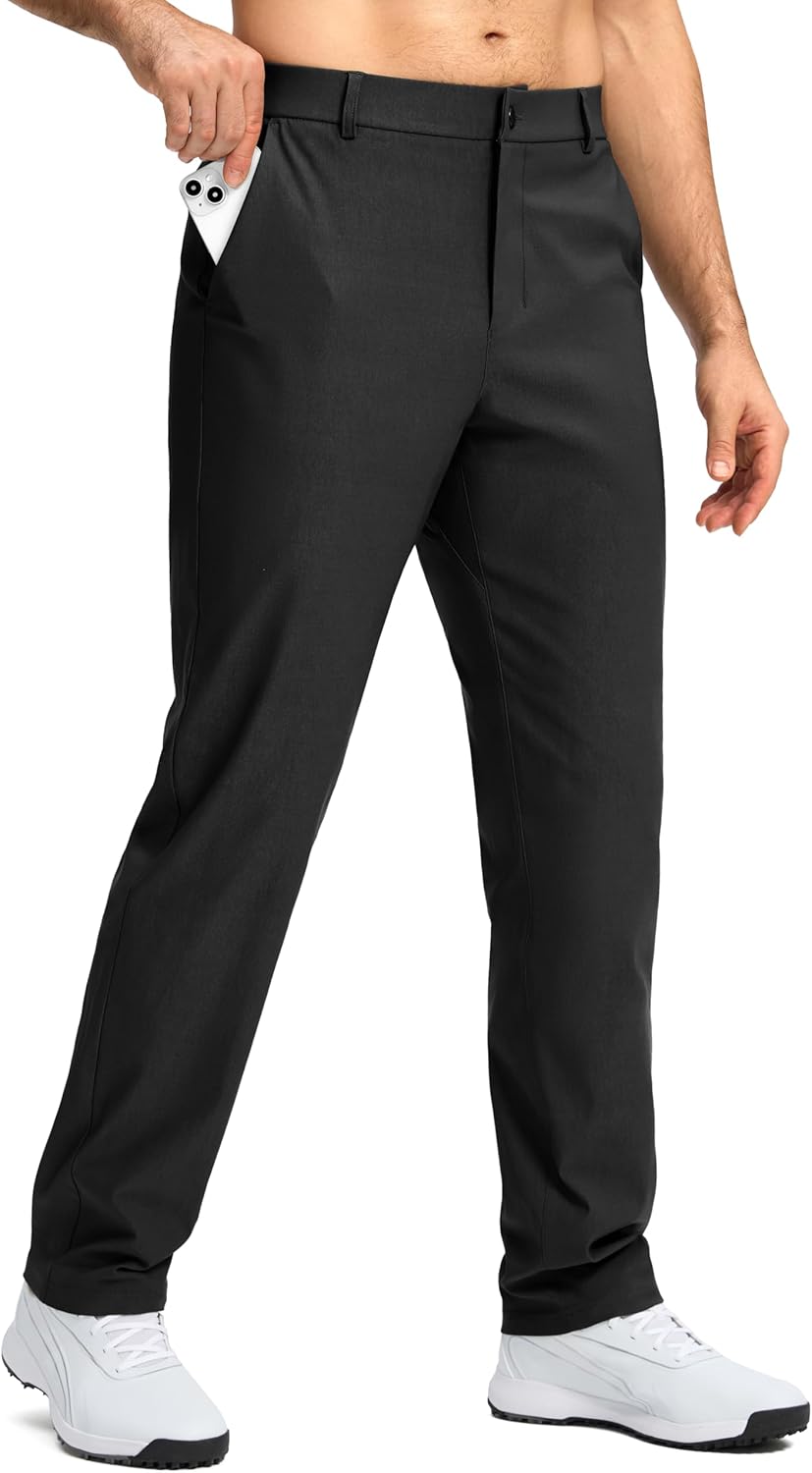 Mens Golf Pants with Stretch and Quick Dry Features for Comfort