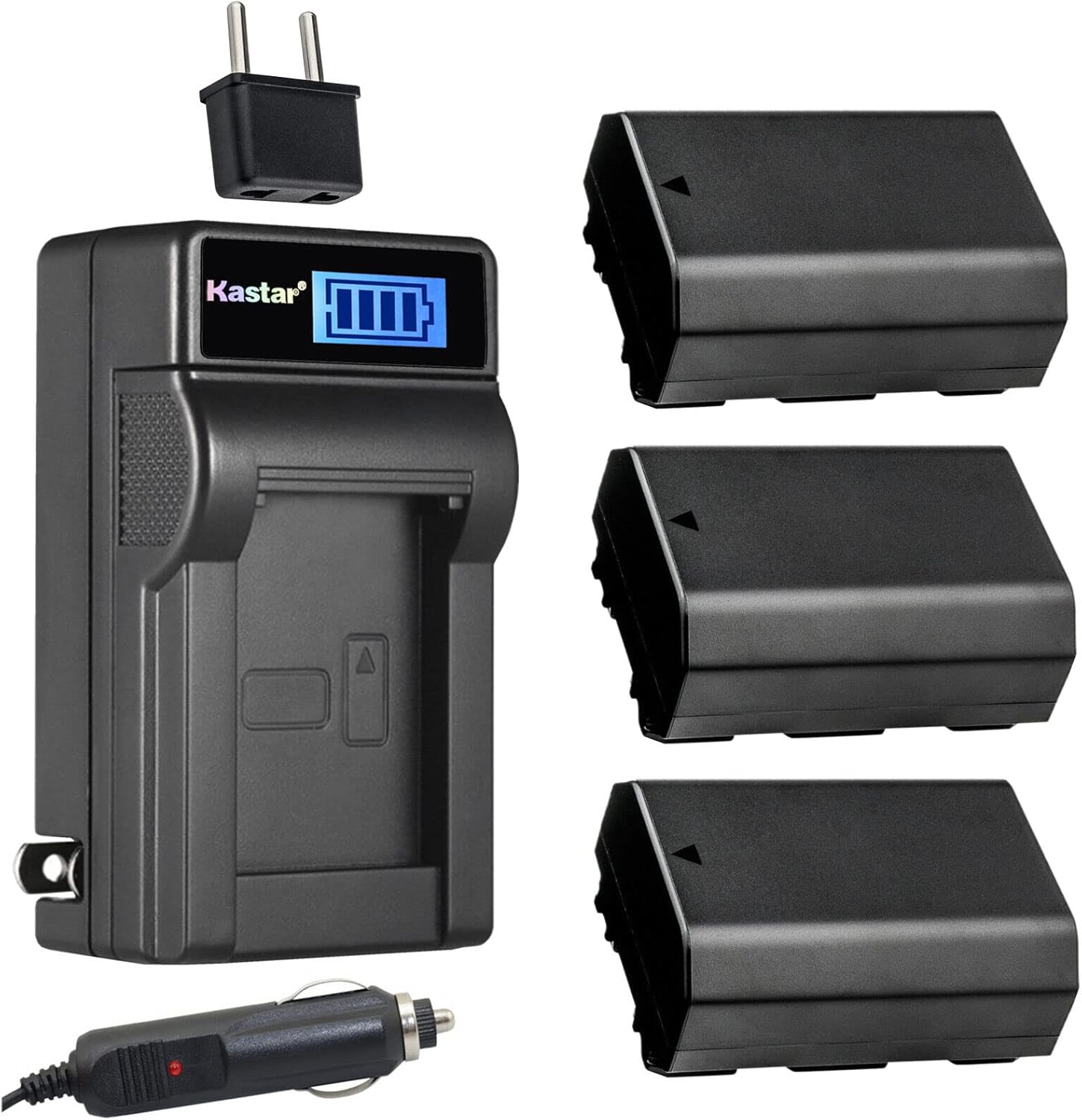 Kastar 3-Pack NP-FZ100 Battery and Charger for Sony Cameras