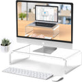 Clear Acrylic Monitor Riser - Elegant Desk Upgrade
