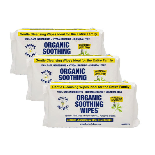 Sensitive Skin Soothing Wipes (3 Pack)