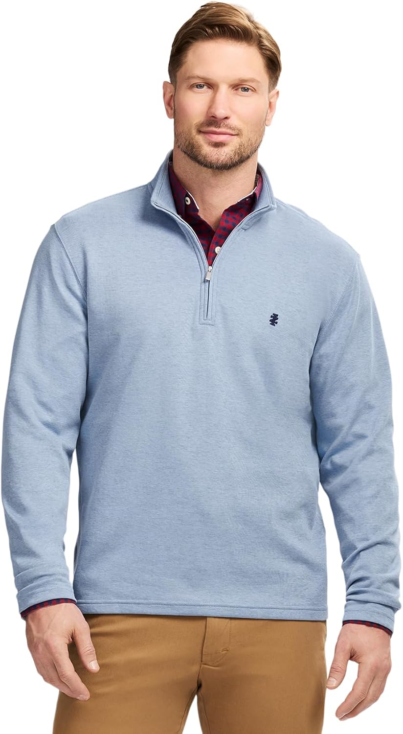 IZOD Mens Performance Comfort Quarter Zip Long Sleeve Shirt Review