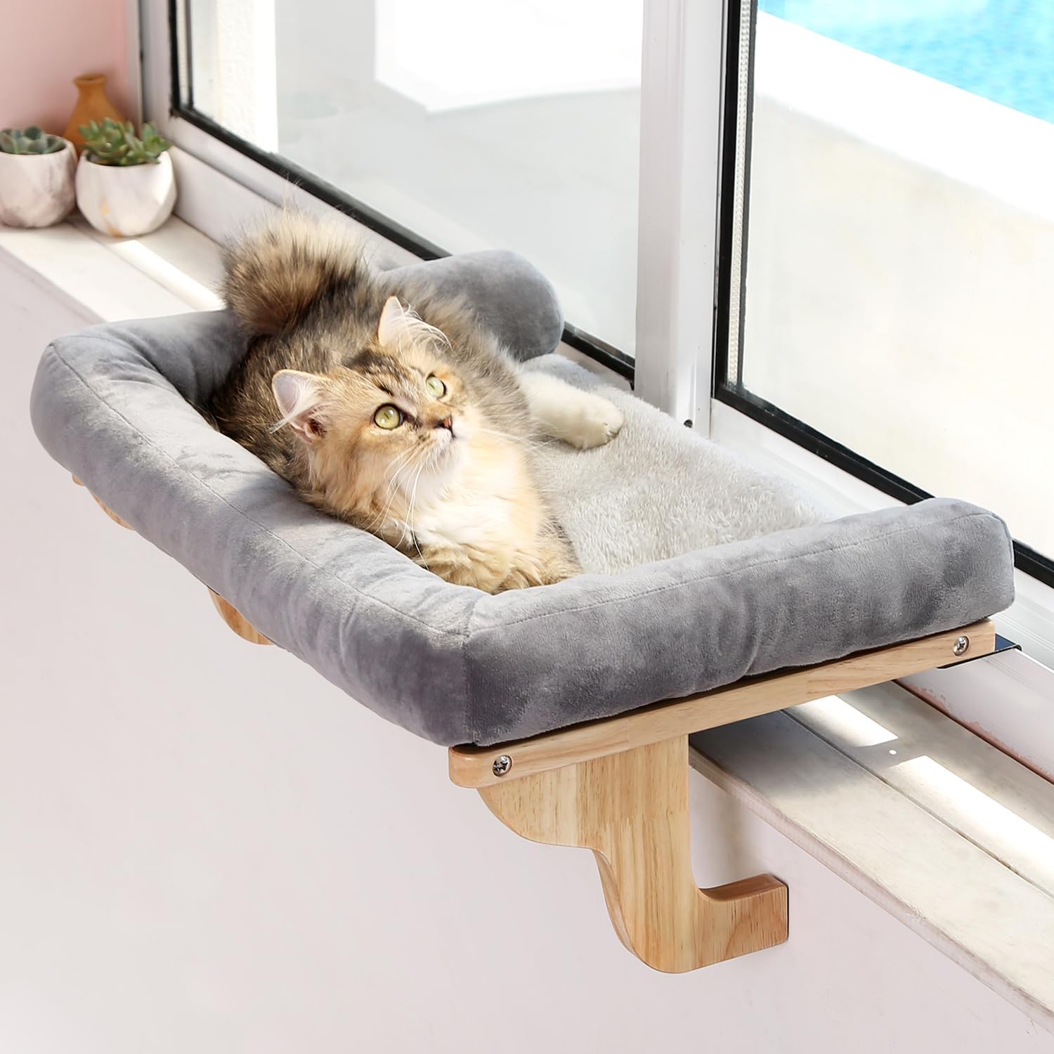 Zakkart Cat Perch for Window Sill - Orthopedic Hammock Design
