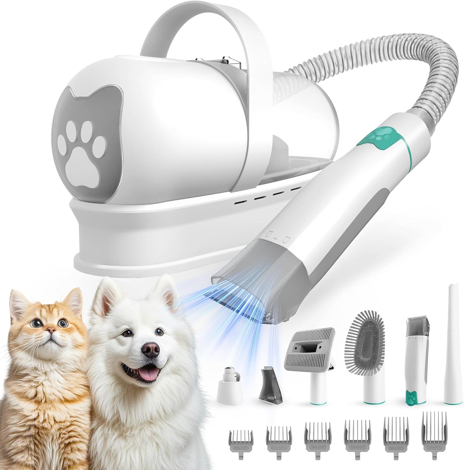 Dog Grooming Kit with Vacuum, Clipper & Nail Grinder for Pets