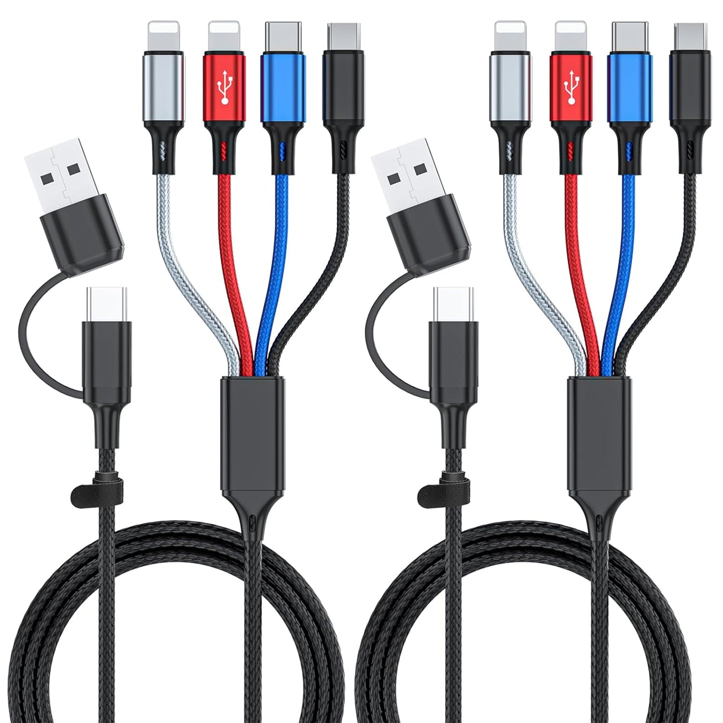 Ankndo Multi Charger Cable Pack - Universal 6ft Fast Charging