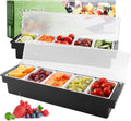 5 Compartment Topping Organizer 2 Pack - Portable Condiment Caddy