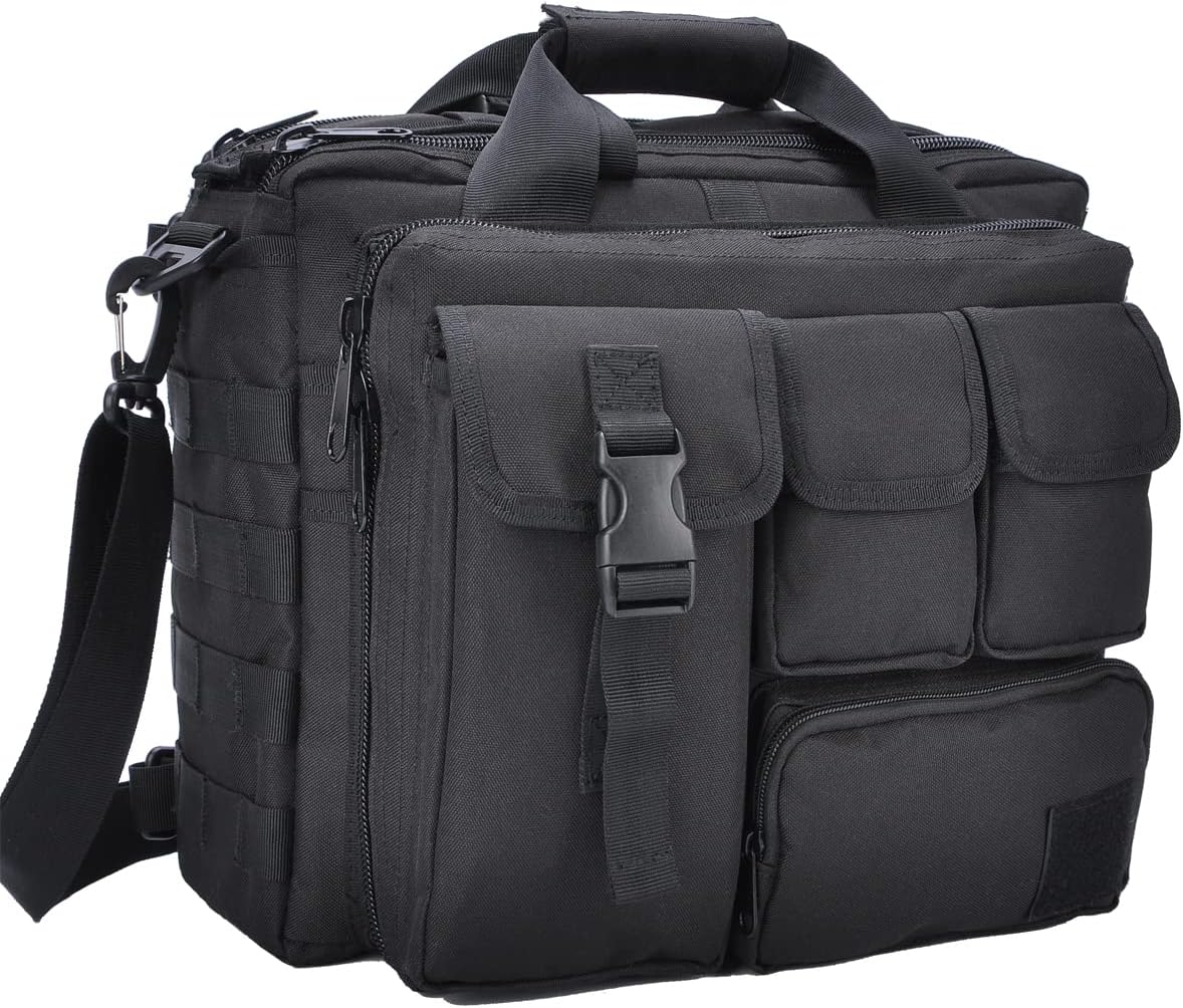 Tactical Briefcase for Men: Multifunctional Laptop Messenger Bag