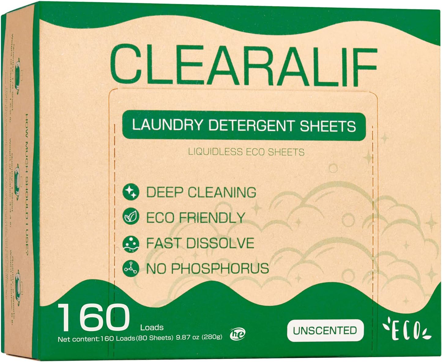 Unscented Eco Friendly Laundry Strips - Hypoallergenic!