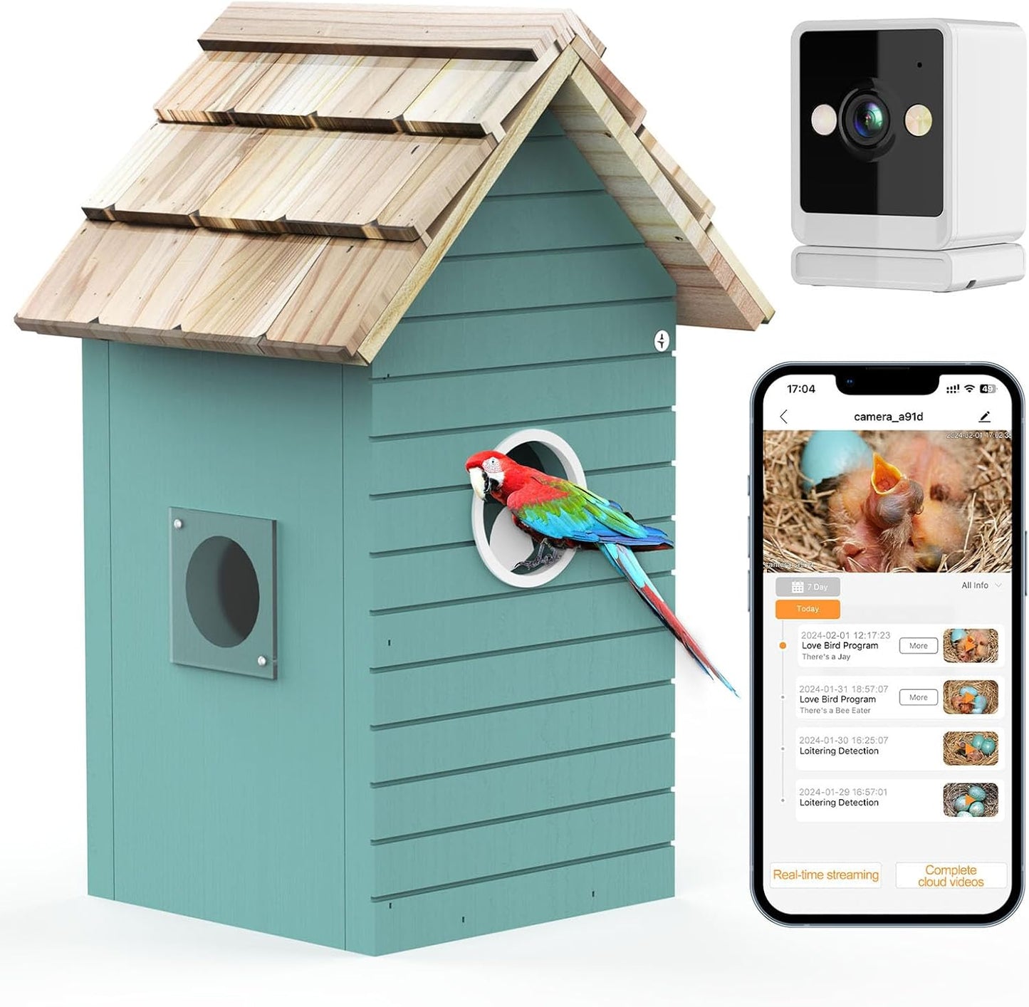 LASTOOLS Smart Bird Feeder - Ai Bird ID, HD Photos