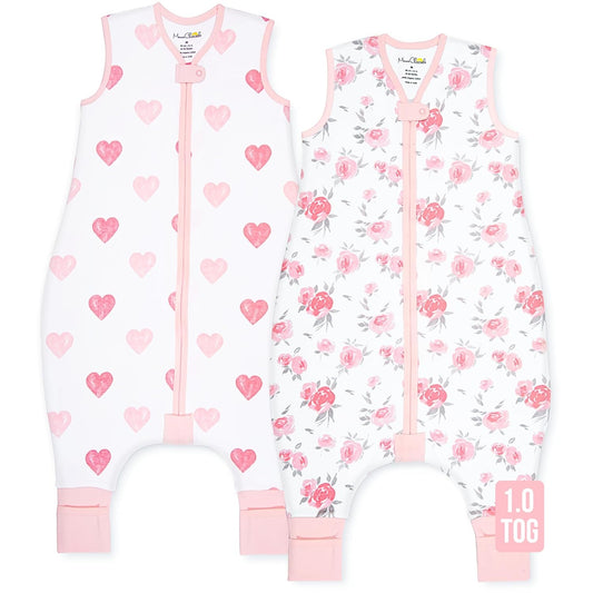 Mama Cheetah Toddler Sleep Sack with Feet for Cozy Nights