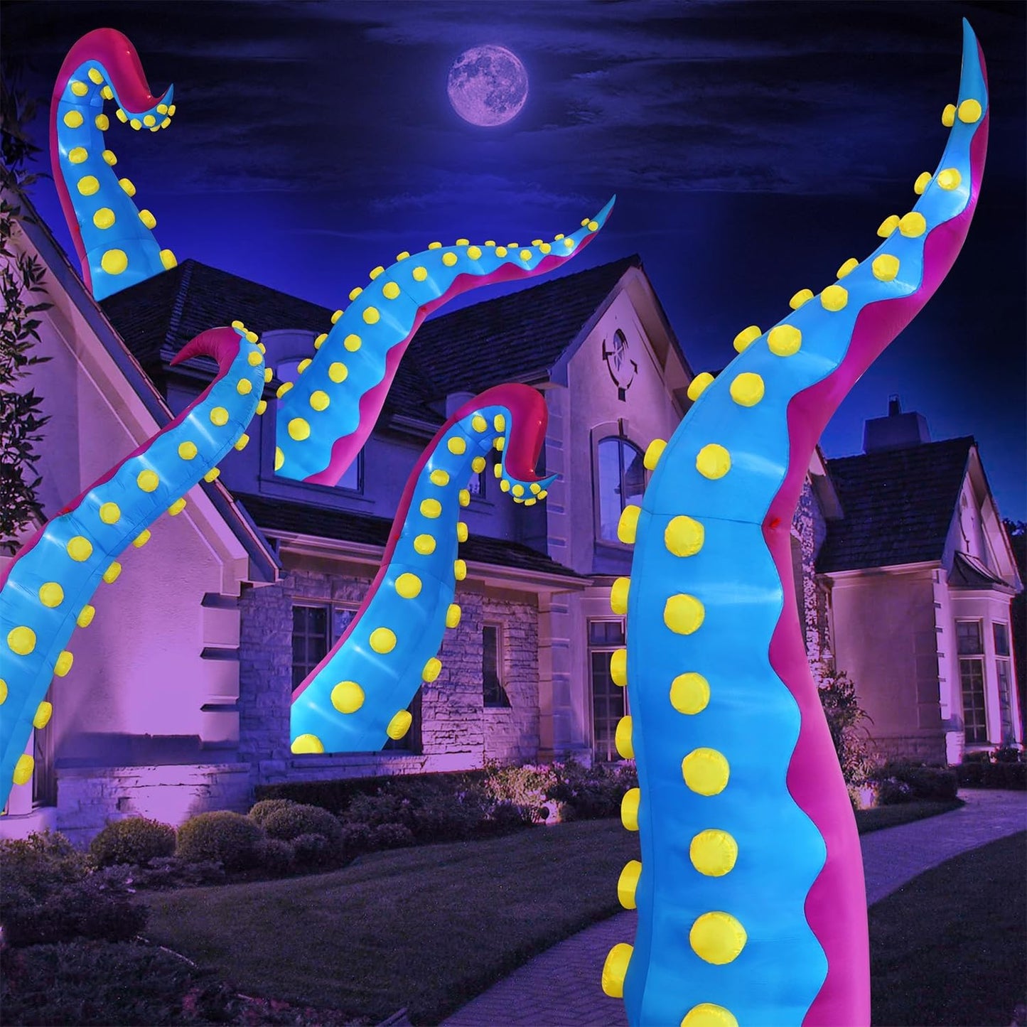 Giant Inflatable Octopus Tentacle for Spooky Halloween Decor