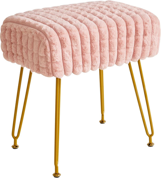 IBUYKE Rectangular Footrest Stool Ottoman for Makeup Room