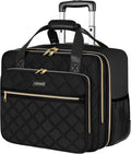 Ytonet Rolling Laptop Bag Women - 17.3 in Rolling Briefcase for Work