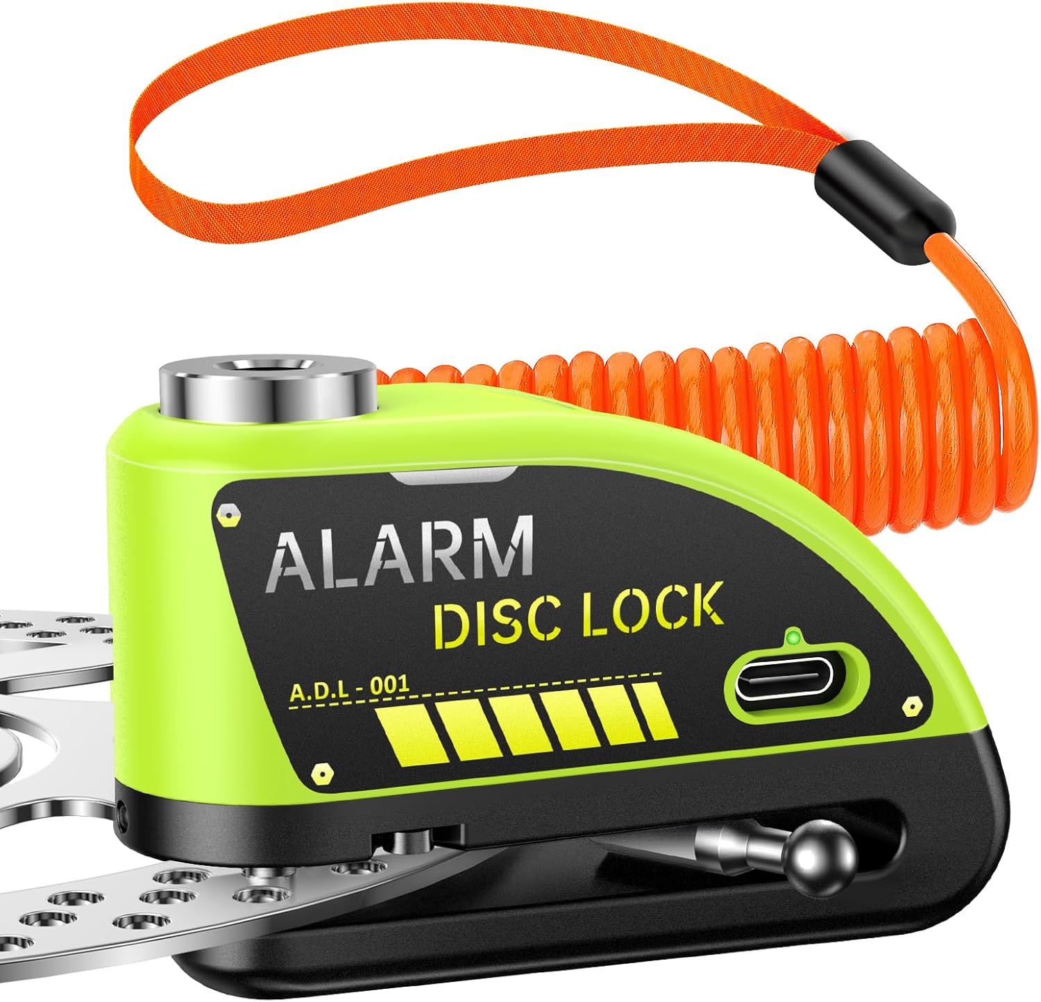 120dB Alarm Motorcycle Disc Lock: Anti Theft Protection