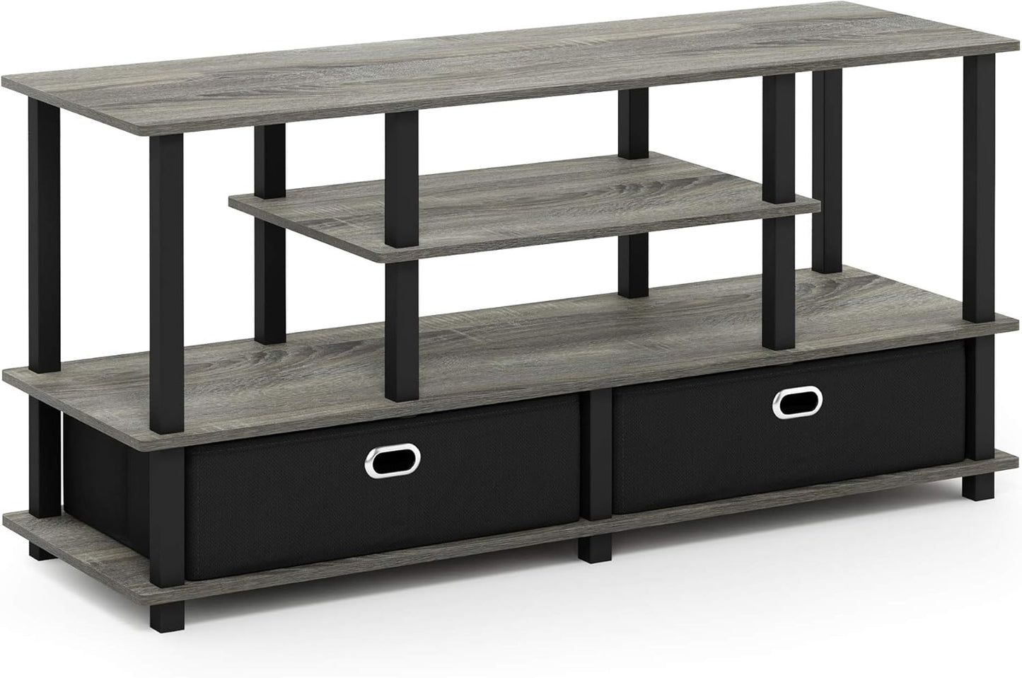 Furinno JAYA Large TV Stand - Stylish & Spacious for 55 TV!