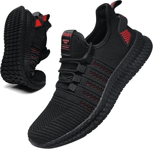 VNANV Mens Slip On Walking Shoes Lightweight Breathable Comfort