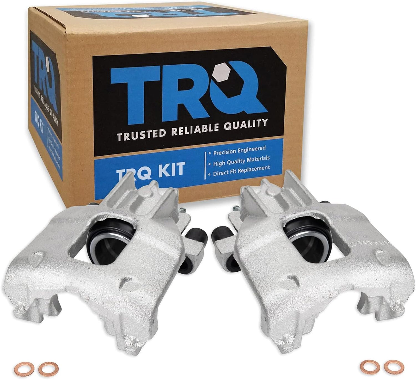 TRQ Front Brake Caliper Set for 2000-2004 Ford Focus Vehicles