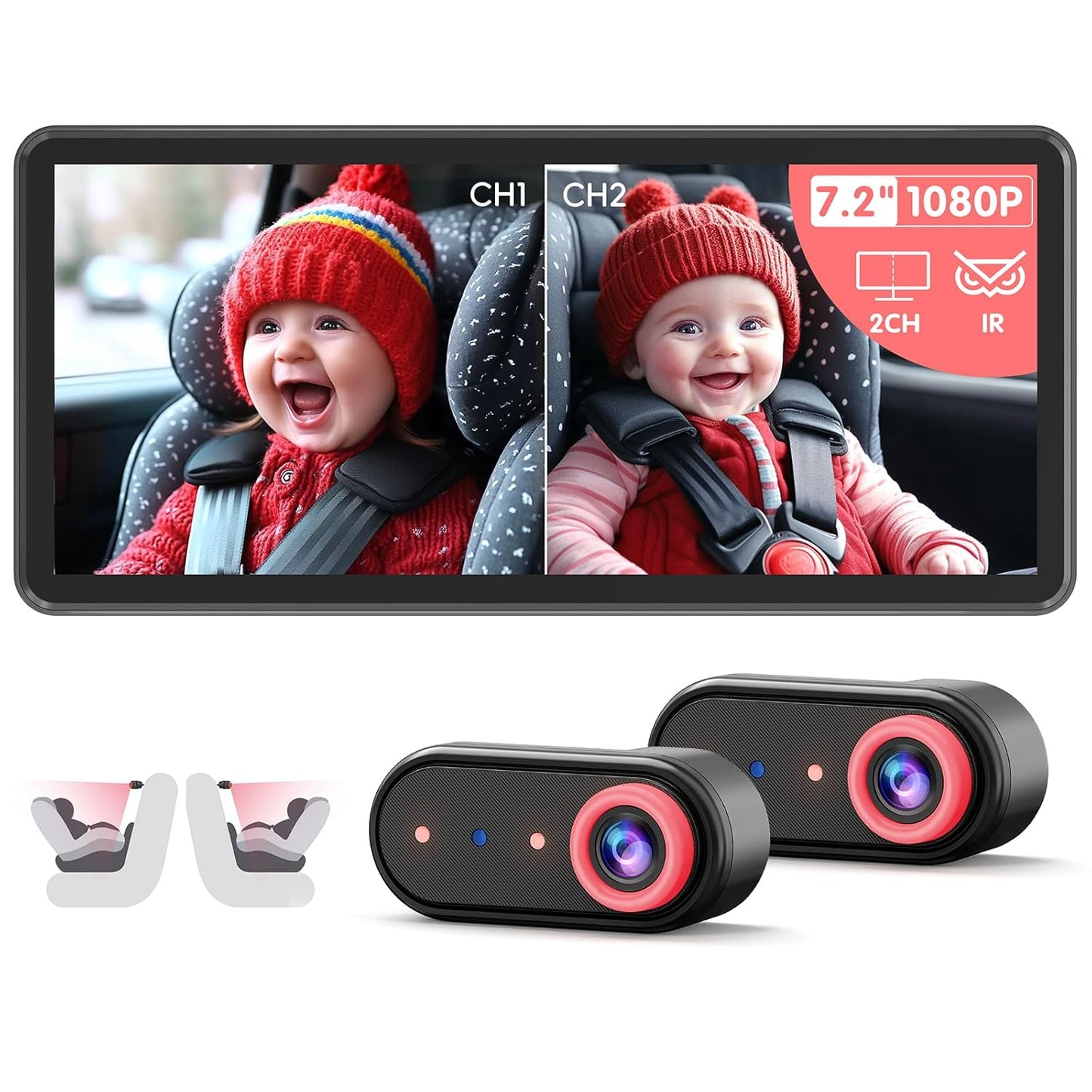 BM5PRO Dual Camera Baby Monitor for Safe Travel with Kids