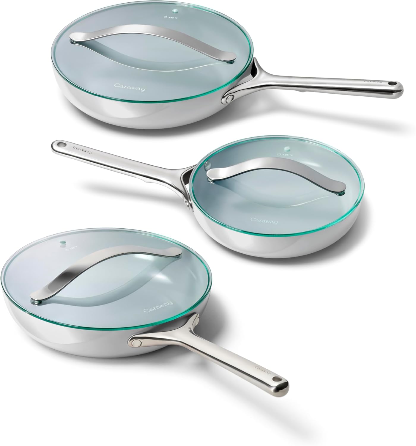 Caraway Ceramic Nonstick Fry Pan Set - Perfect for Every Kitchen