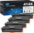 414X Toner Cartridge 4 Pack High Yield Compatible for HP MFP