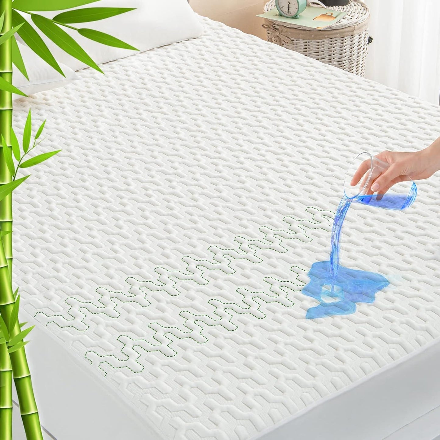GRT Cal King Waterproof Mattress Protector for Cool Sleep