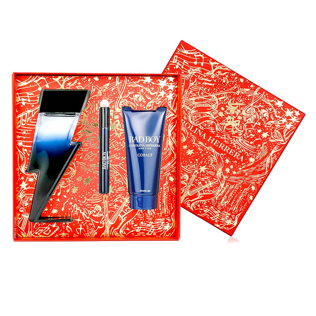 Carolina Herrera Bad Boy Cobalt 3-Piece Gift Set for Men Review