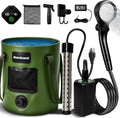 Portable Camping Shower with 6000mAh Pump - Hot Outdoor Shower
