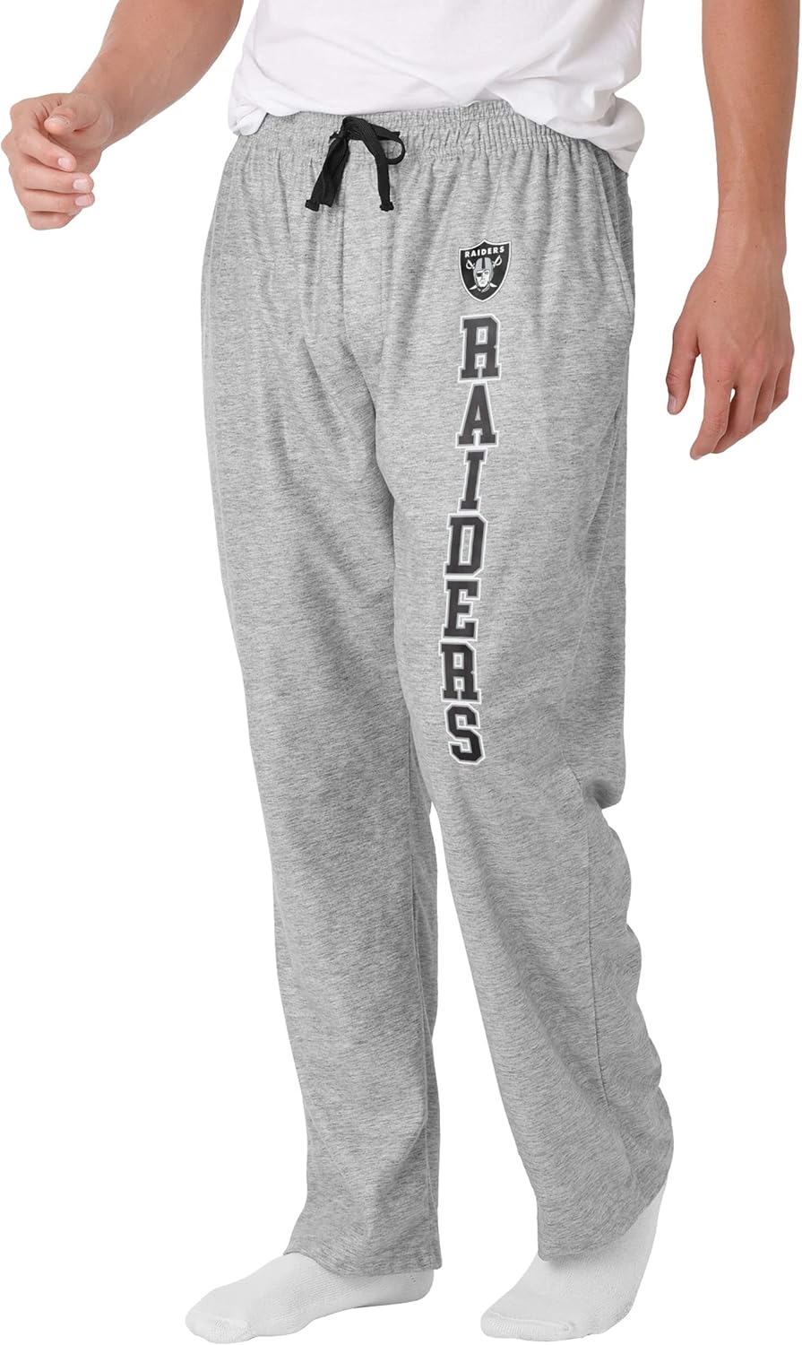 FOCO NFL Mens Lounge Pants with Team Logo for Comfort