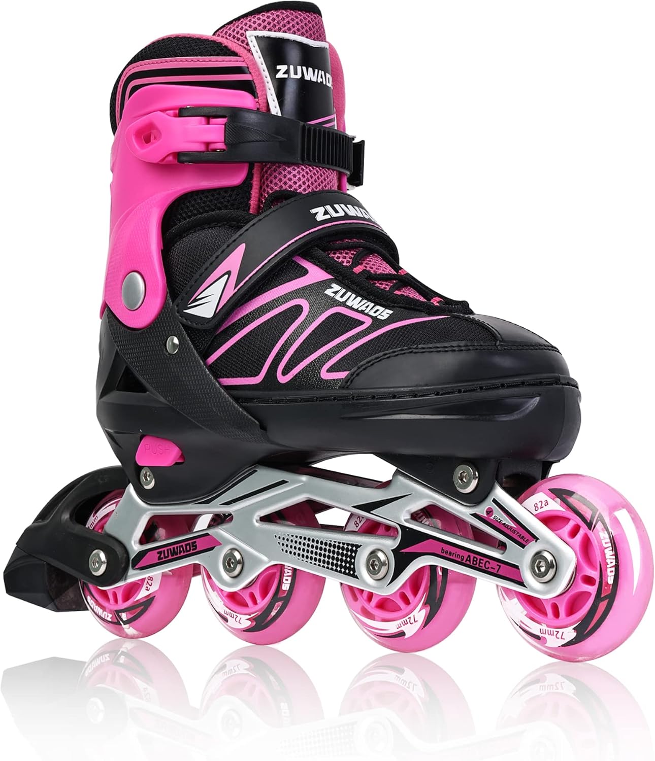 Boys Kids Adjustable Inline Skates for Outdoor Fun and Safety