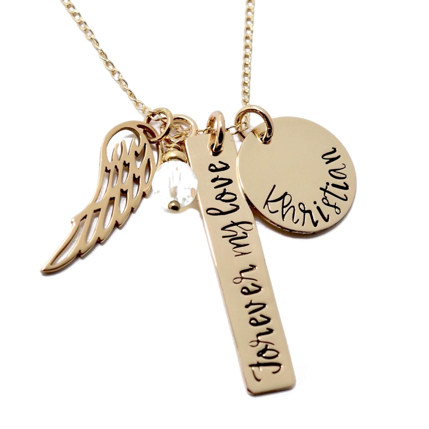 14k Gold Filled Memorial Necklace by Love It Personalized