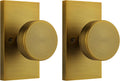 Dummy Door Knobs Interior Antique Brass - Single-Side 2 Pack