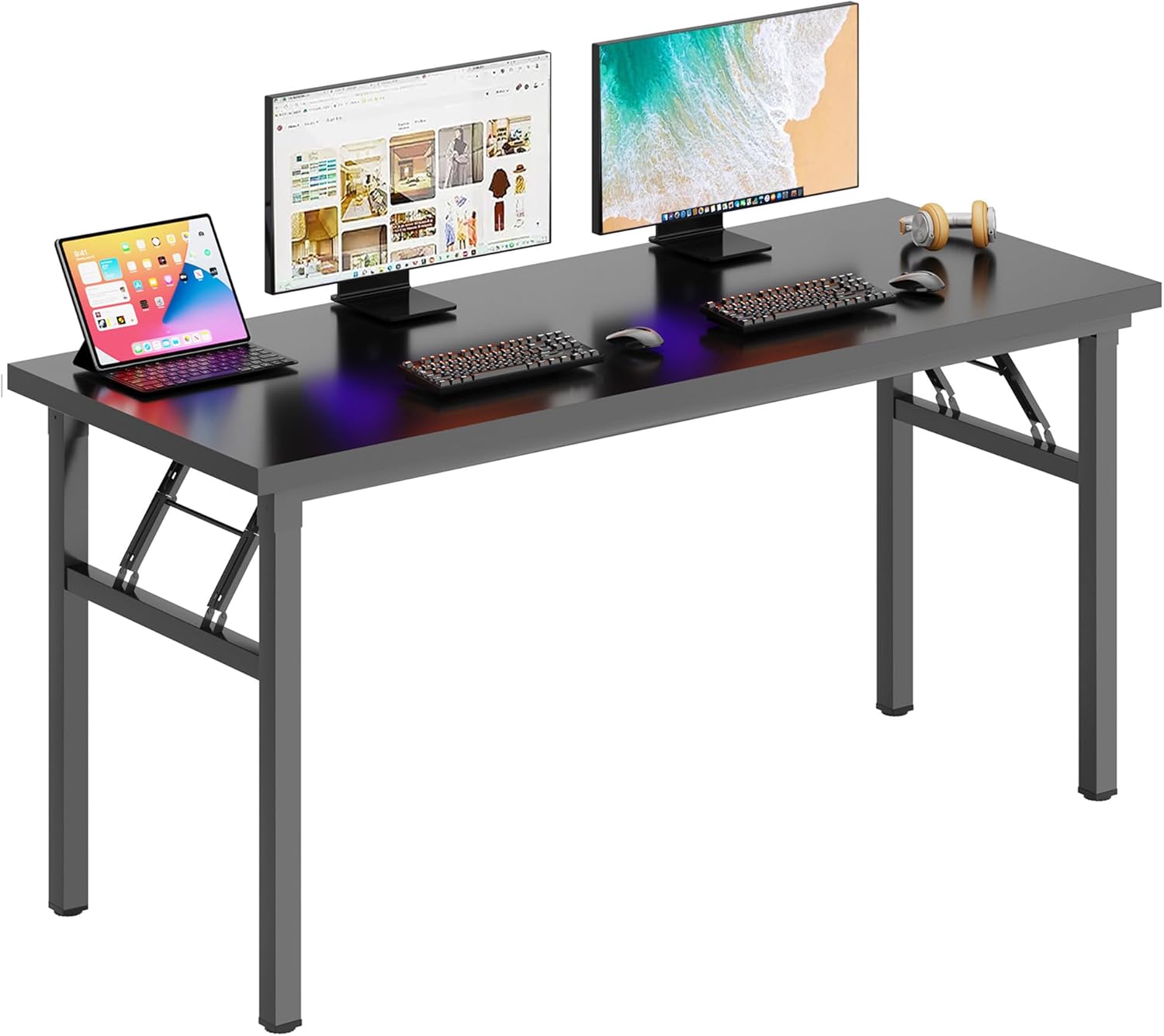 DlandHome Computer Desk 62 inches for Home Office Workstation