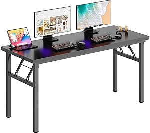 DlandHome Computer Desk 55in Folding Table for Home Office