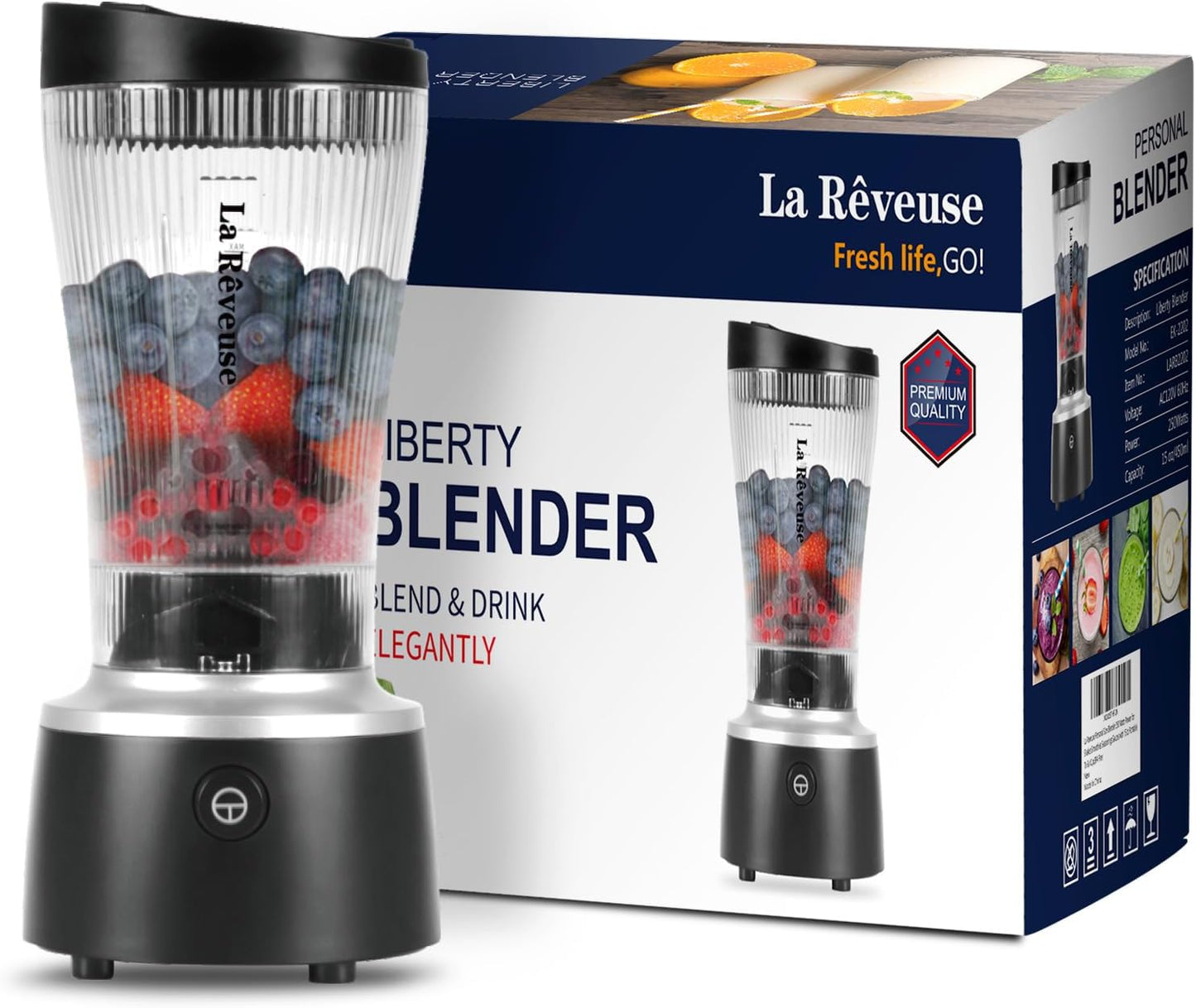 La Reveuse 250W Personal Blender: Blend on the Go!