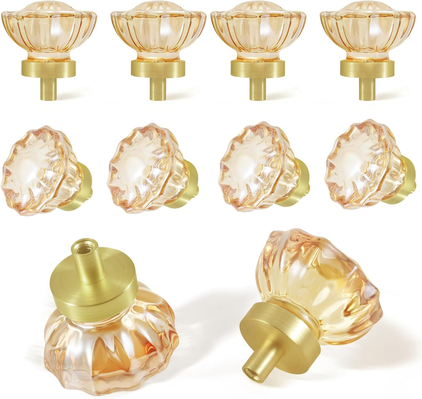 Champagne Crystal Cabinet Knobs and Pulls for Elegant Decor