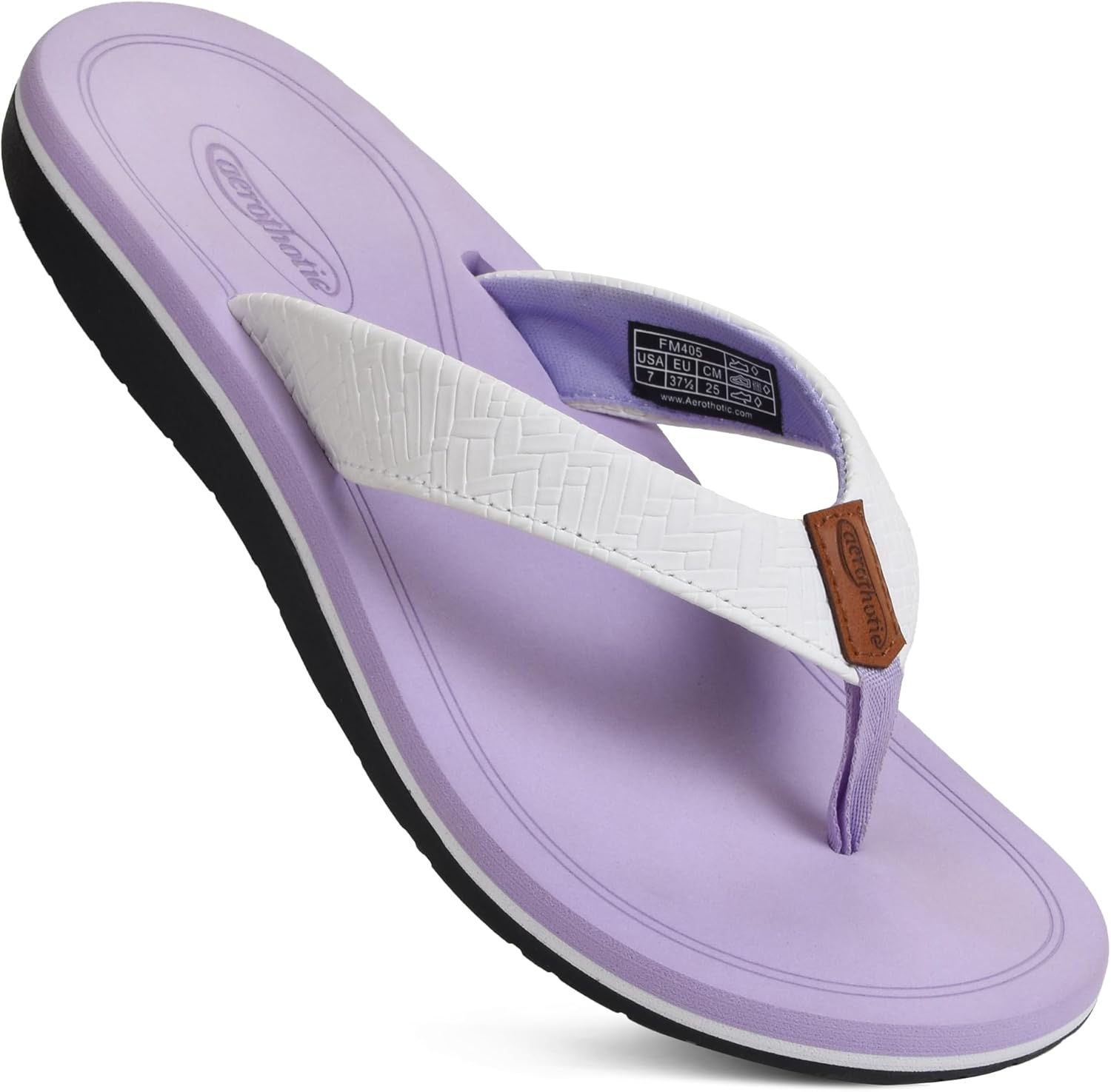 AEROTHOTIC Womens Flip Flops with Arch Support for Comfort