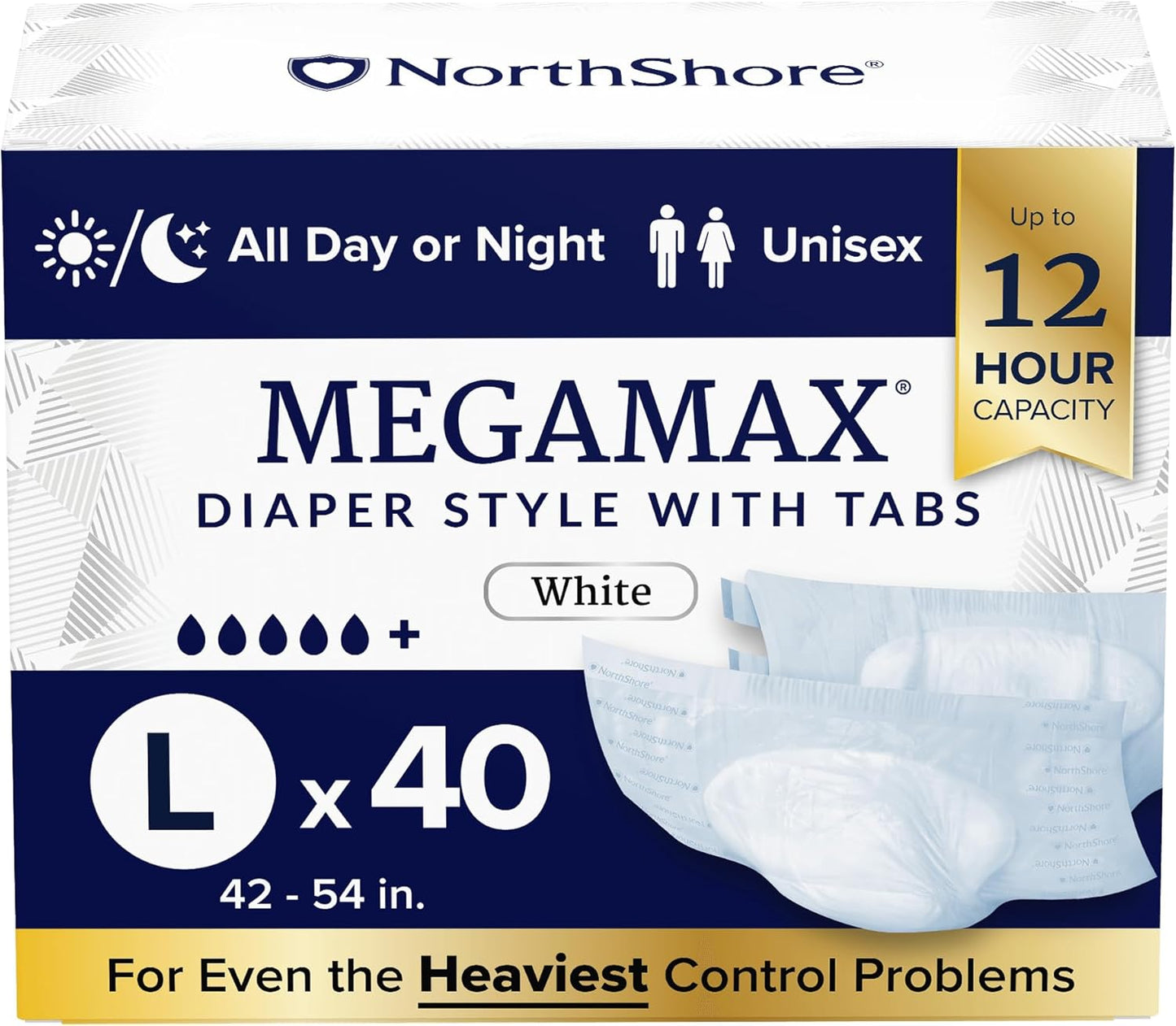 NorthShore MegaMax Adult Overnight Diapers for Ultimate Comfort