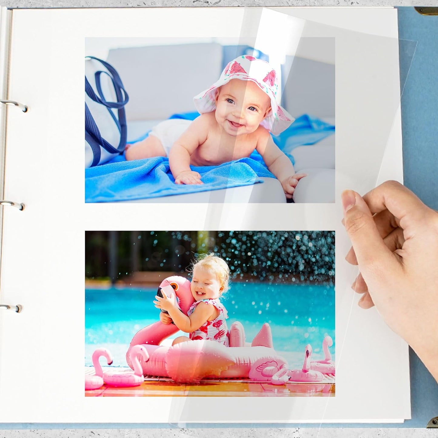 Self Adhesive Refill Pages for 3 Ring Binder Photo Album