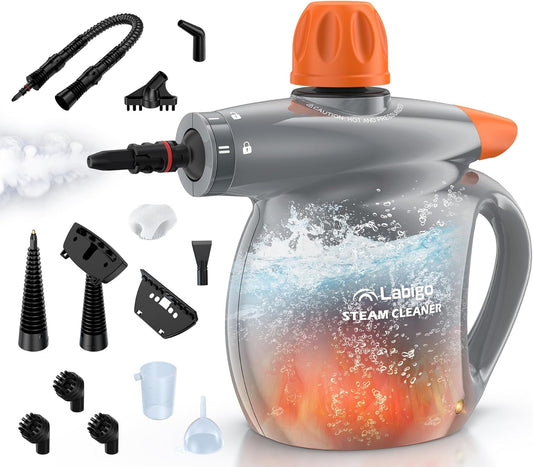 LABIGO Steam Cleaner for Deep Cleaning Home and Car Surfaces